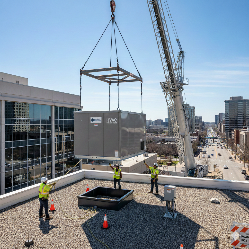 Experience HVAC Contractors installing modern HVAC